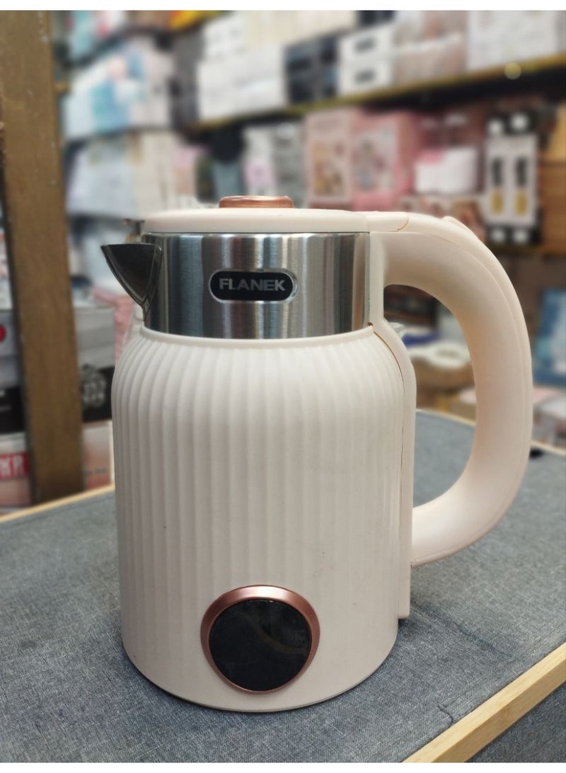 2-liter stainless steel kettle in a heat-resistant plastic casing, 1500 watts